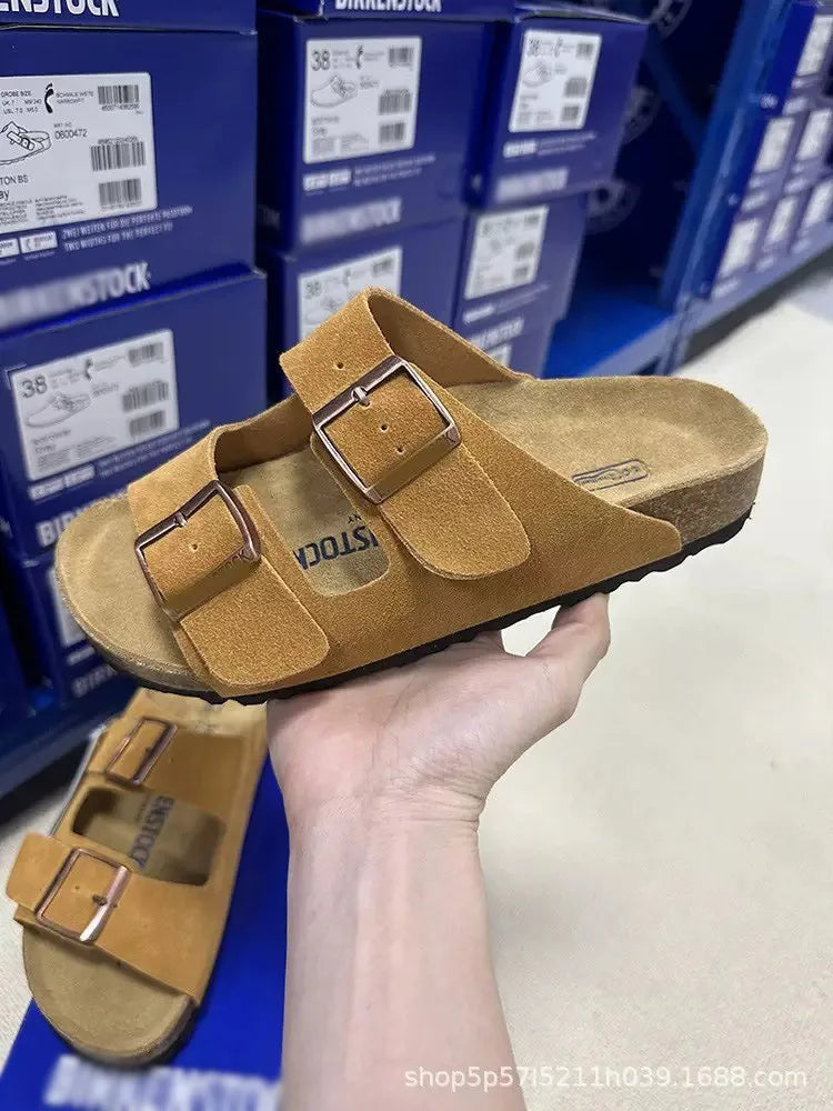 Fashionable modern men's and women's sandals are comfortable and versatile for summer, beach, and outdoor use