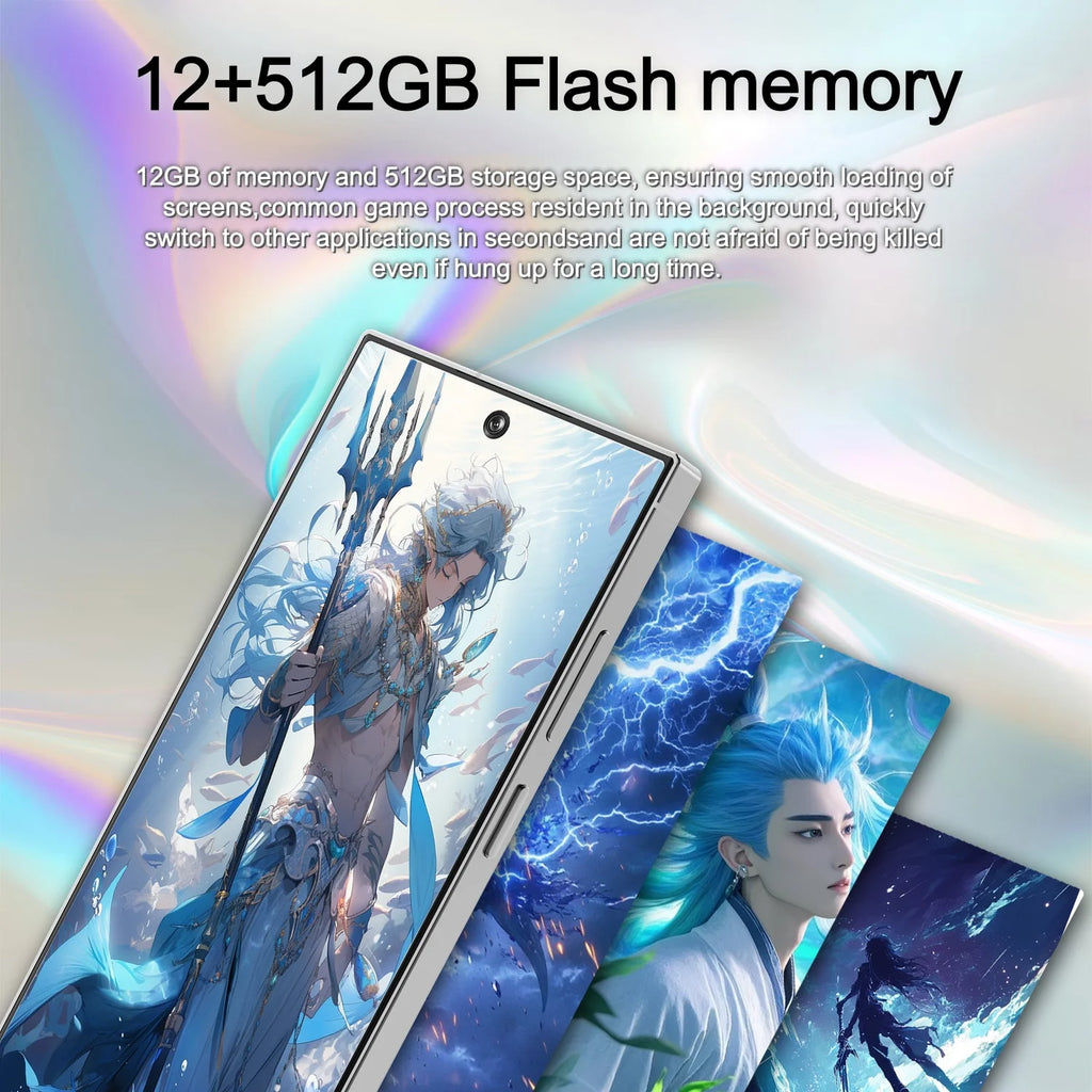 SURGAZE High-Performance S26 Ultra Smartphone Android12 5200mAh 12GB+512GB 6.9Inch  4G 5G Dual SIM Global Version Mobile Phone