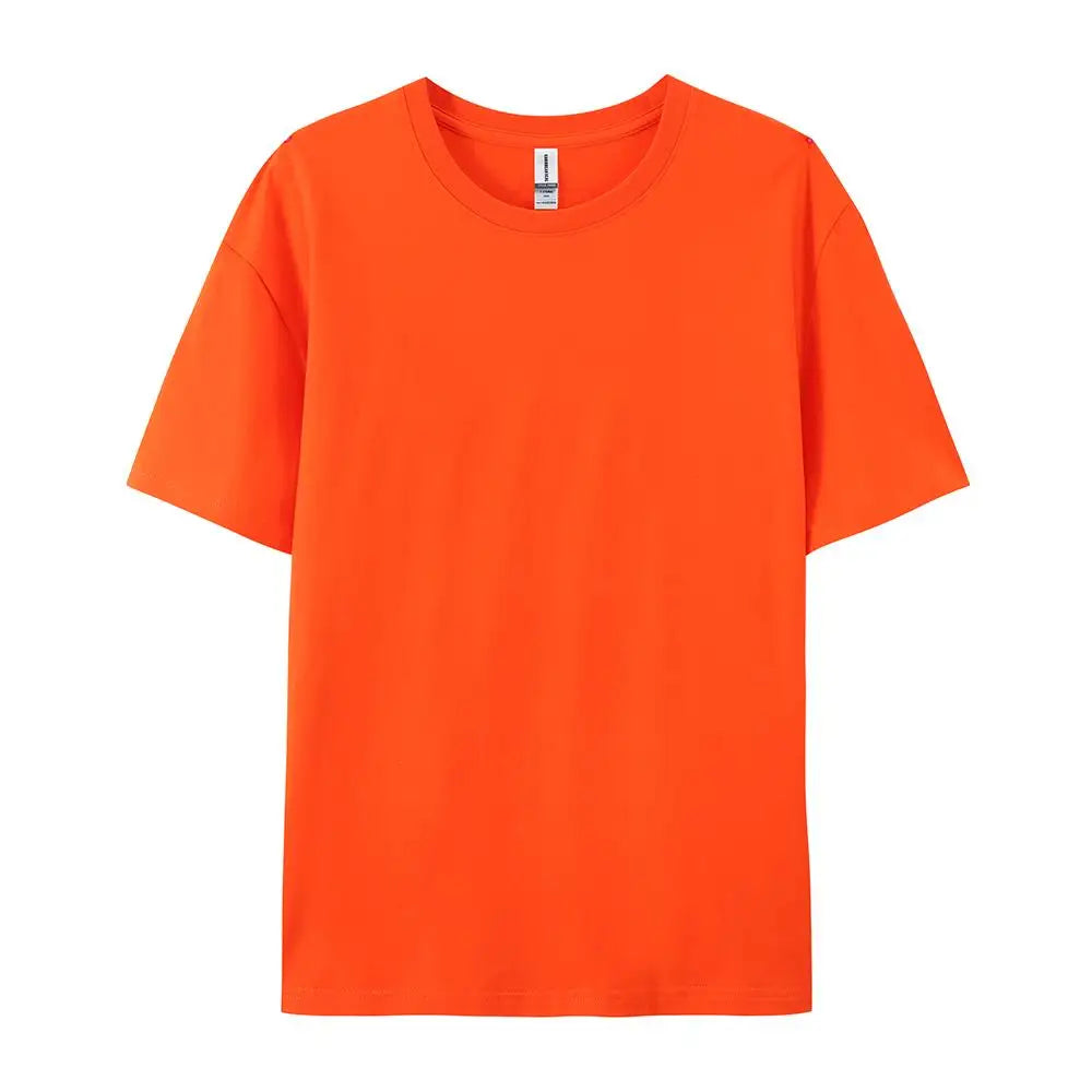 100% Cotton Solid T-Shirts Men & Women Short Sleeve Fashion Brand Trend Casual Soft Clothing Tees - Pack of 6 | Summer Tops