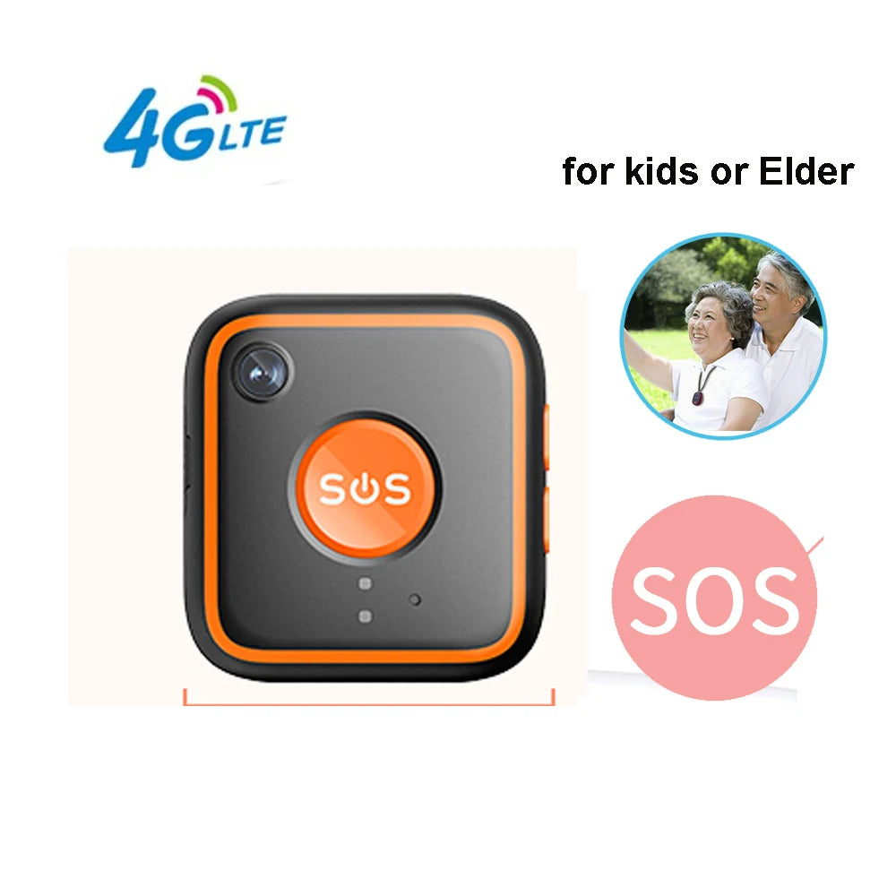 2026 Elderly Kids GPS Tracker V28C 4G SOS Help Wristband Emergency Alarm HD Camera GPS Tracking Heart Rate Blood Pressure