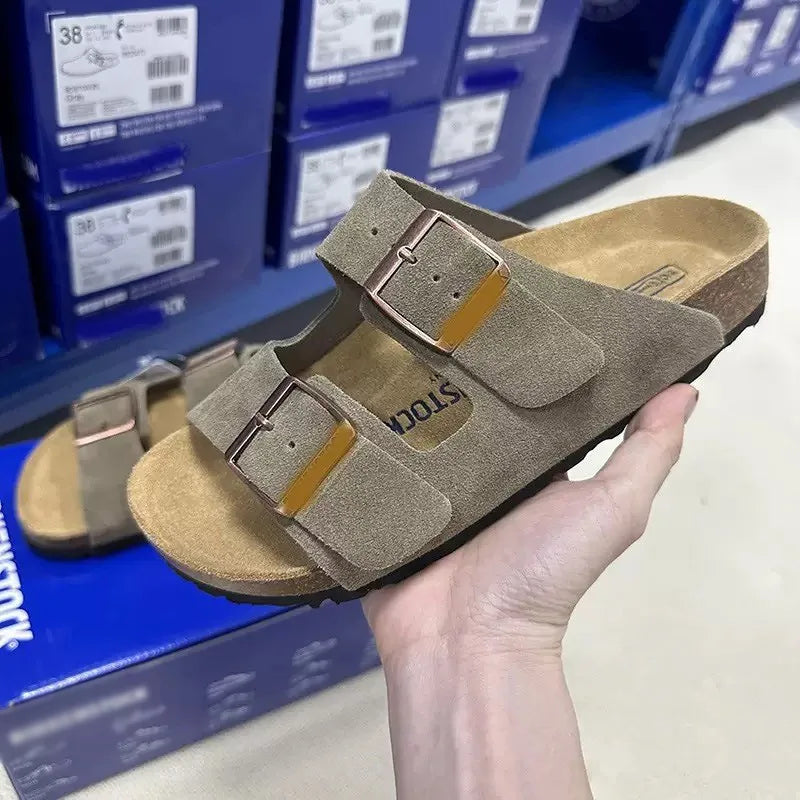 Fashionable modern men's and women's sandals are comfortable and versatile for summer, beach, and outdoor use