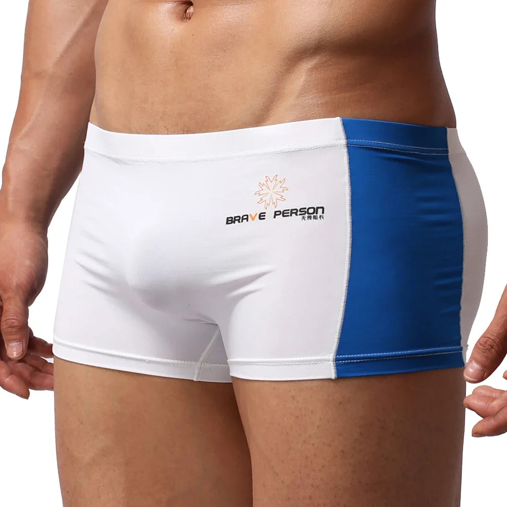 Fashion Swimwear Men Breathable Swimsuits Swim Trunks Boxer Soft Swim Suits Beach Shorts