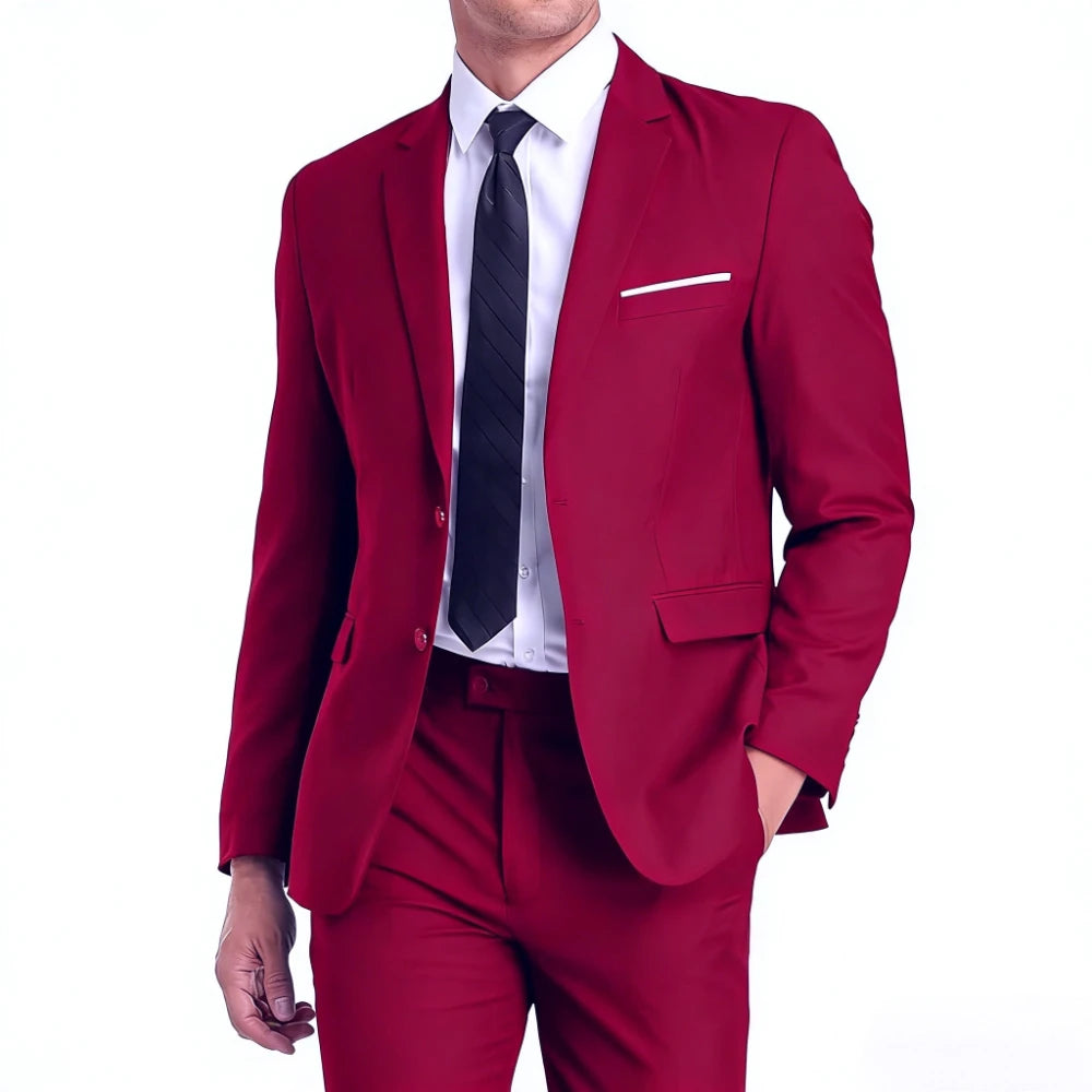 High Quality Men Suits Sets For Wedding Elegant 2 Pieces Jackets Pants Stretch Blazers Tailored Formal Full 2025 Costume
