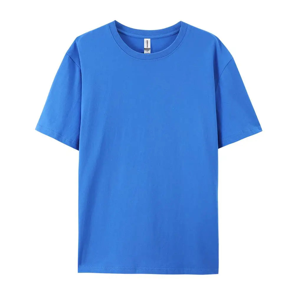 100% Cotton Solid T-Shirts Men & Women Short Sleeve Fashion Brand Trend Casual Soft Clothing Tees - Pack of 6 | Summer Tops