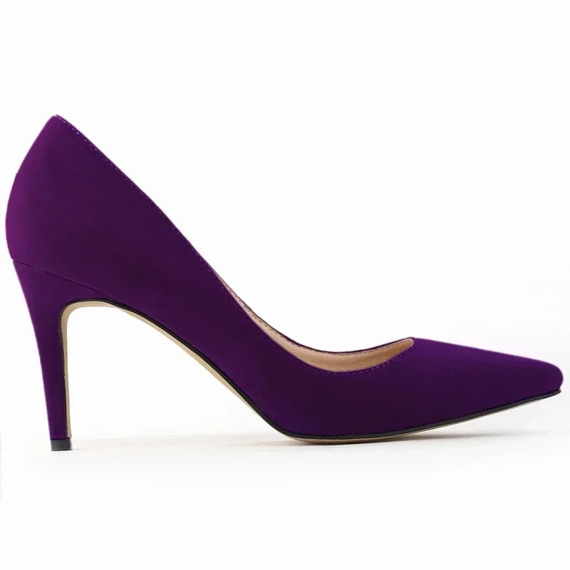 High Heels Classic Pumps Women's Stilettos Sexy Ponited Toes Fashion Office Party Red Wedding Female Comfort Women Party Shoes