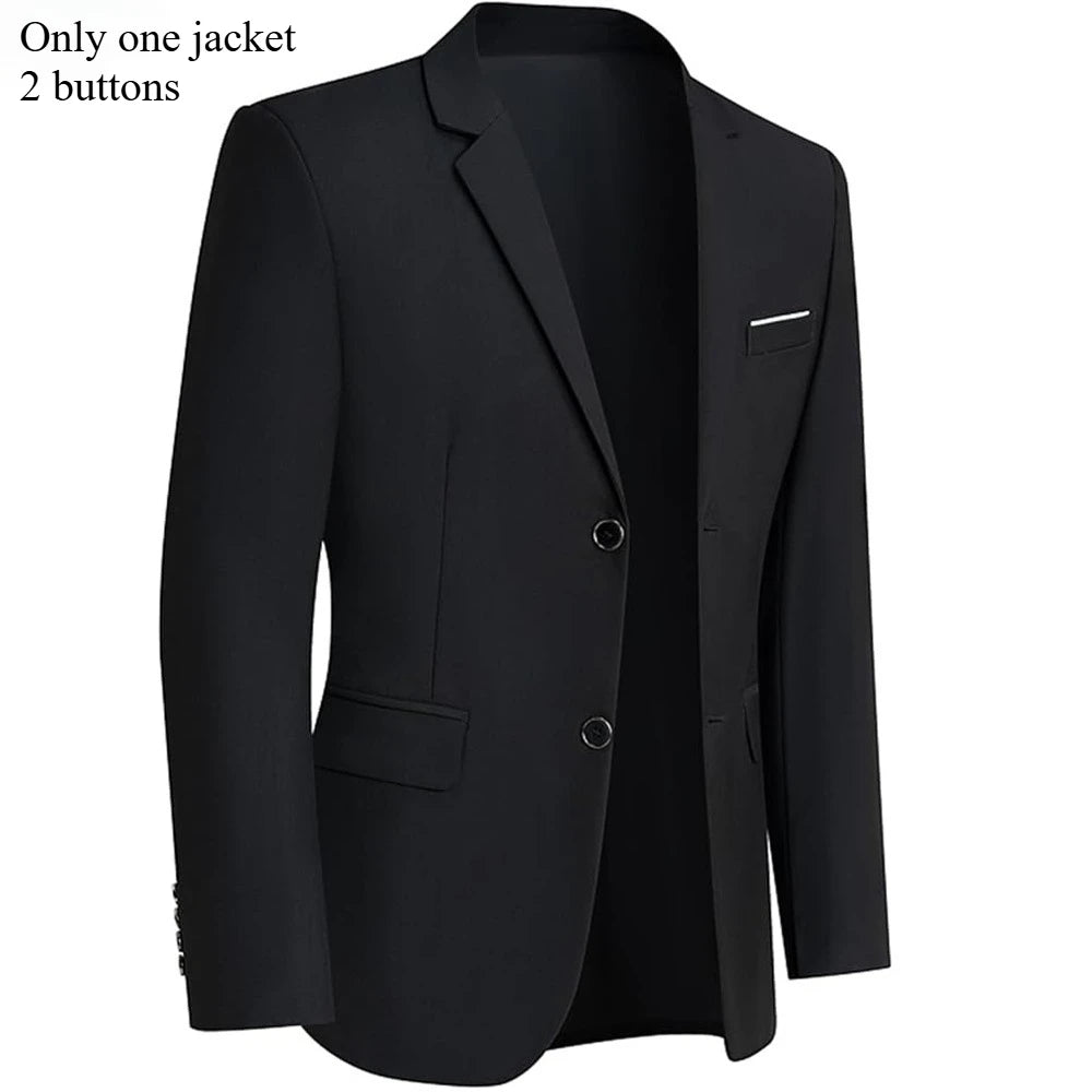 High Quality Men Suits Sets For Wedding Elegant 2 Pieces Jackets Pants Stretch Blazers Tailored Formal Full 2025 Costume
