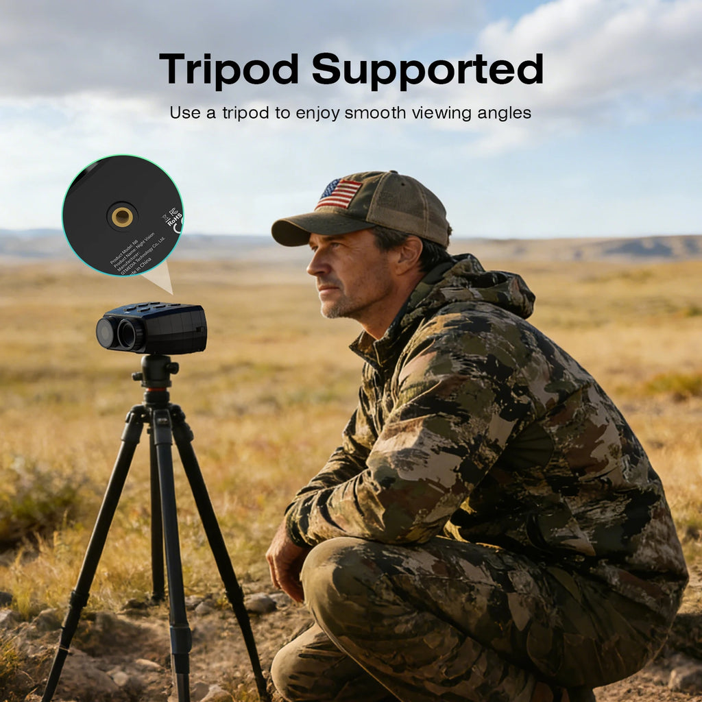 GTGUARD N6 Night Vision Binoculars Goggles Infrared 5X Zoom 1080P FHD Video 12MP 4032X3024 Photo Outdoor Observ Animal Telescope