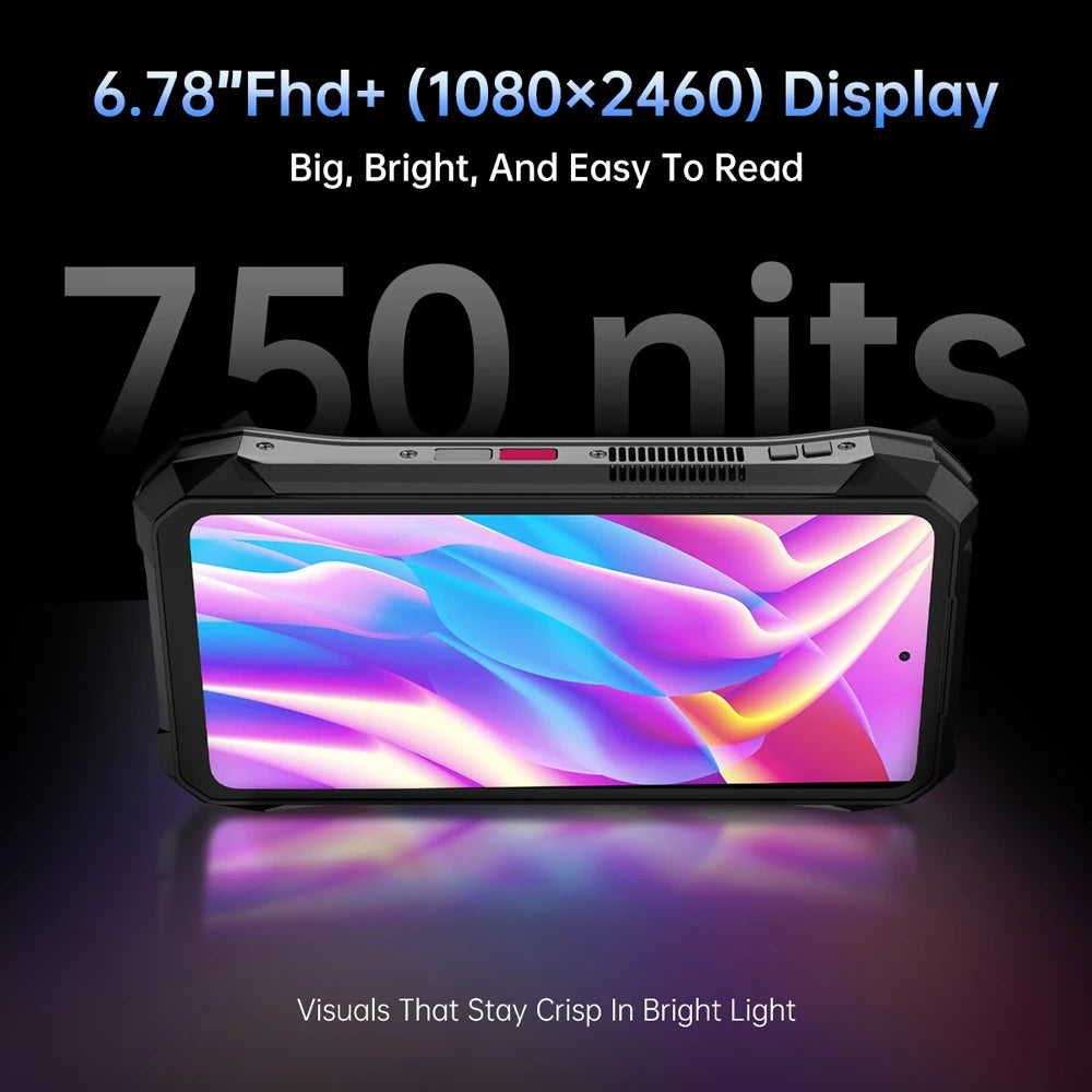 8849 Tank X Unihertz 220 Lumens 1080P Projector Rugged Smart Phone Android16 17600mAh 512G Dimensity 8200 NFC Night Version 2026