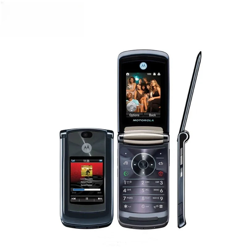 Motorola V8 (512M) 2G classic nostalgic ultra-thin clamshell business backup button phone for the elderly