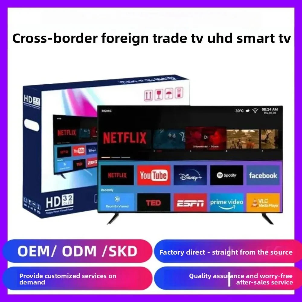 Smart LED TV 32 43  55 65 75 Inch Android WiFi LCD Television Full HD 1080P Flat Screen TV HDMI USB Home Hotel Smart TV