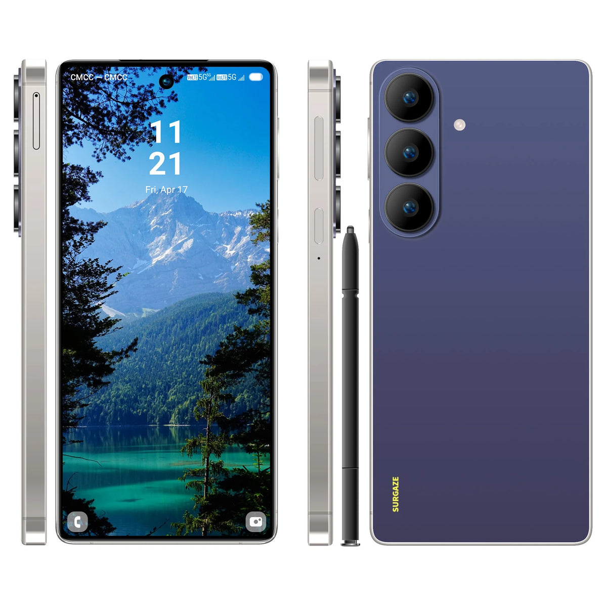 SURGAZE New High-Performance S26+ Smartphone Android15 5200mAh 12GB+512GB 6.8Inch 5G Dual SIM Global Version Mobile Phone