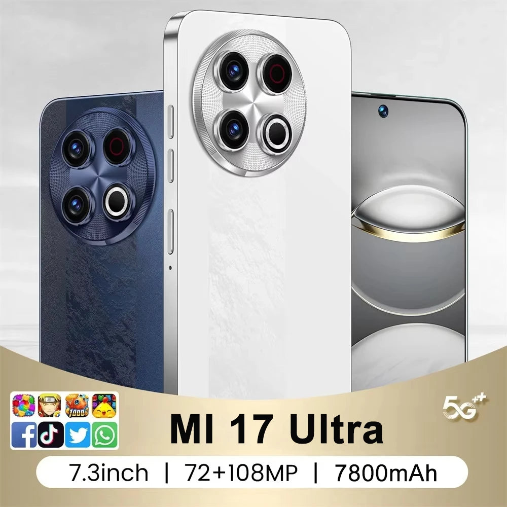 New 2026 High Quality MI 17 Ultra Original Intelligent 4G 5G Dual Card Dual Standby System Global Version 7800mAh Battery