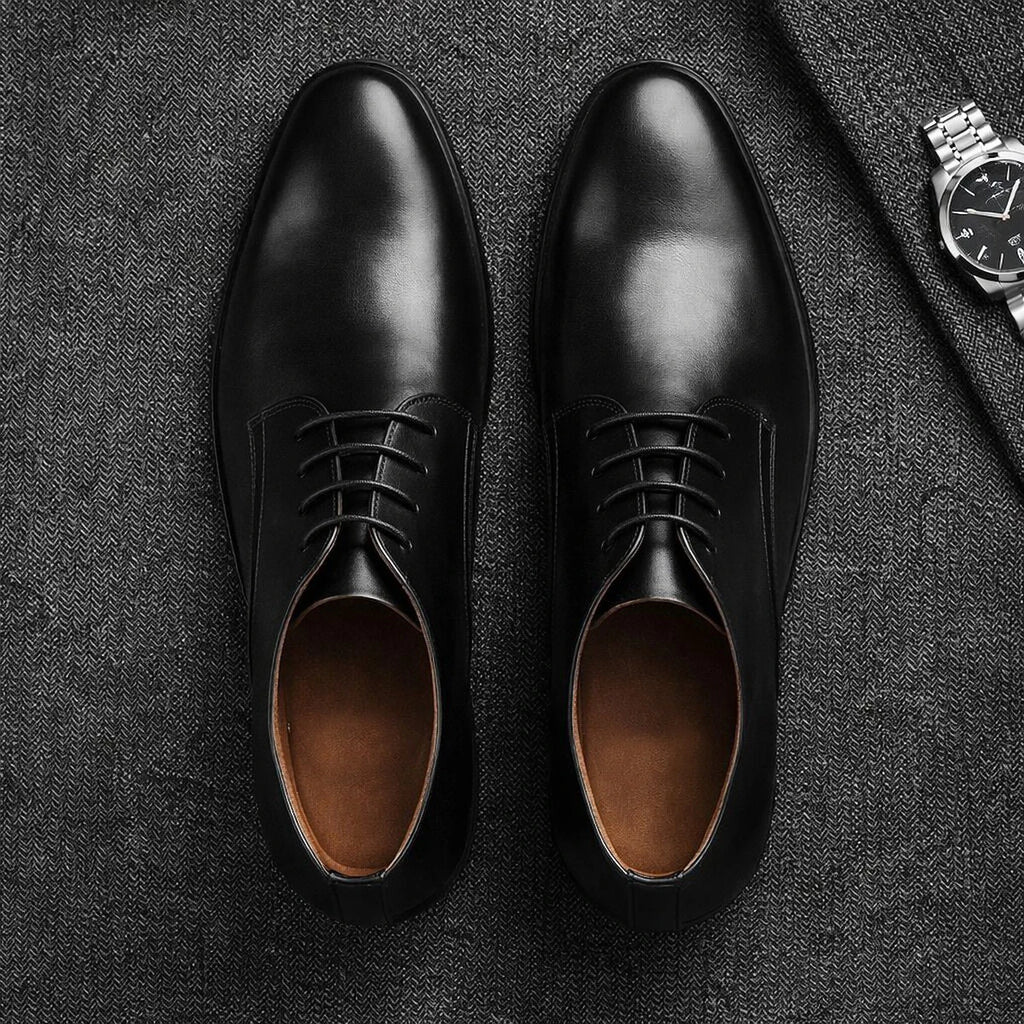 Men's Calf Leather Western Ankle Boots Comfortable Elegant Chelsea Driving Shoes in Multiple Colors