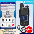 MOTOLOLA SIM Card Permanently Free 4G POC Wireless Intercom 5000 Kilometers Remote Handheld Walkie Talkie Supports Bluetooth WiF