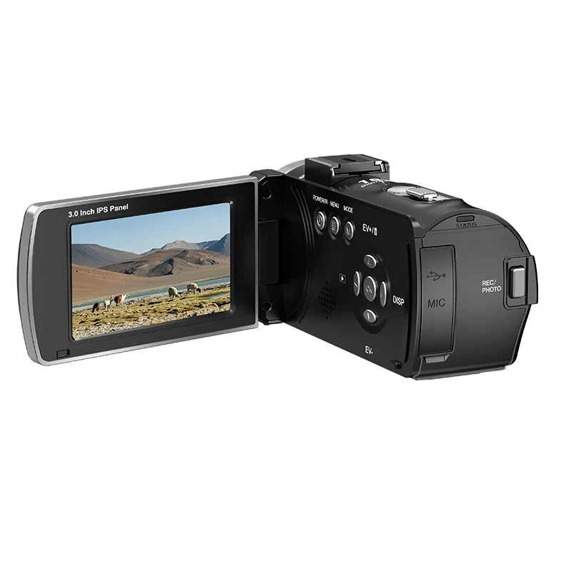 ORDRO Z36 4K 18X Digital Zoom Video Camcorder with IR Night Vision 64M Vintage Style Vlog Camera