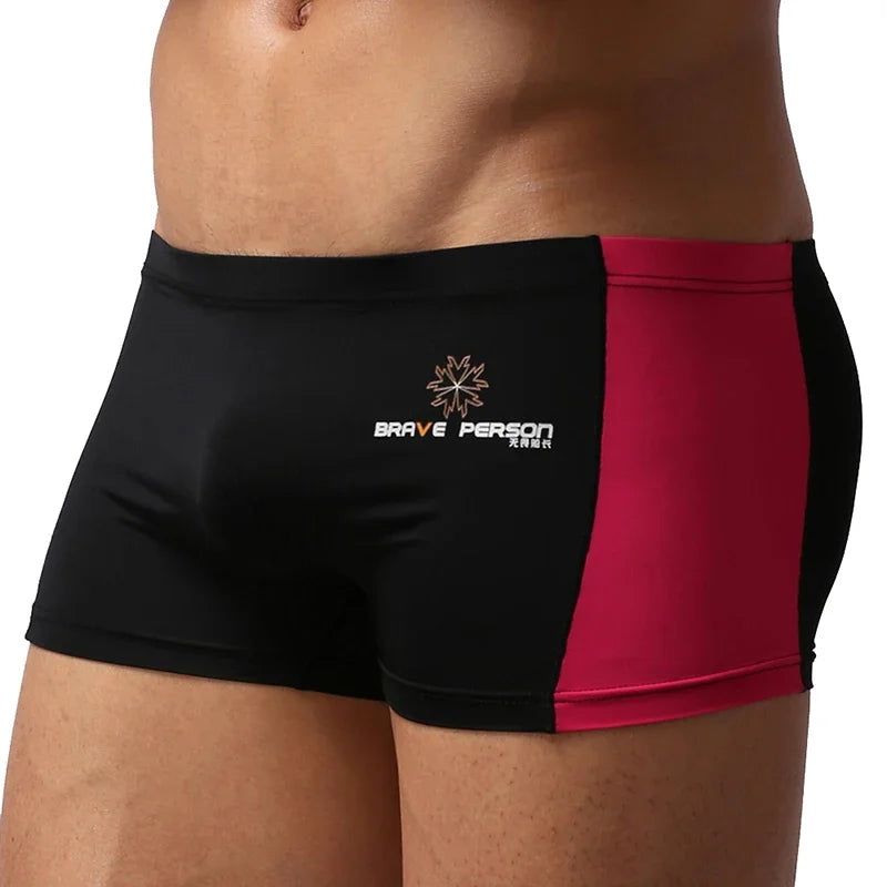 Fashion Swimwear Men Breathable Swimsuits Swim Trunks Boxer Soft Swim Suits Beach Shorts