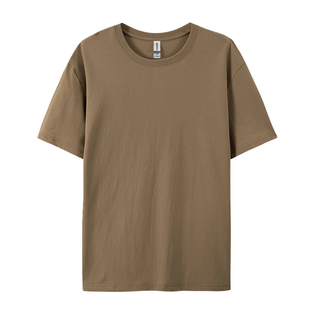 100% Cotton Solid T-Shirts Men & Women Short Sleeve Fashion Brand Trend Casual Soft Clothing Tees - Pack of 6 | Summer Tops