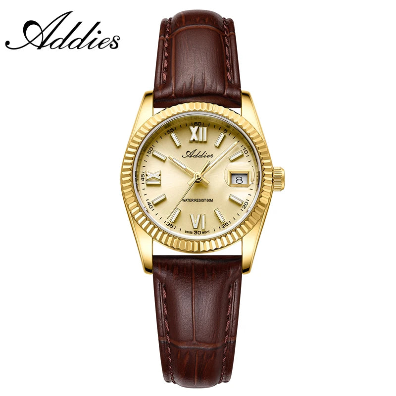ADDIES 28mm Woman's Watches BGW9 Super Luminous Sapphire Mirror 5Bar Waterproof Diving Elegant Quartz Watch For Women AW25901