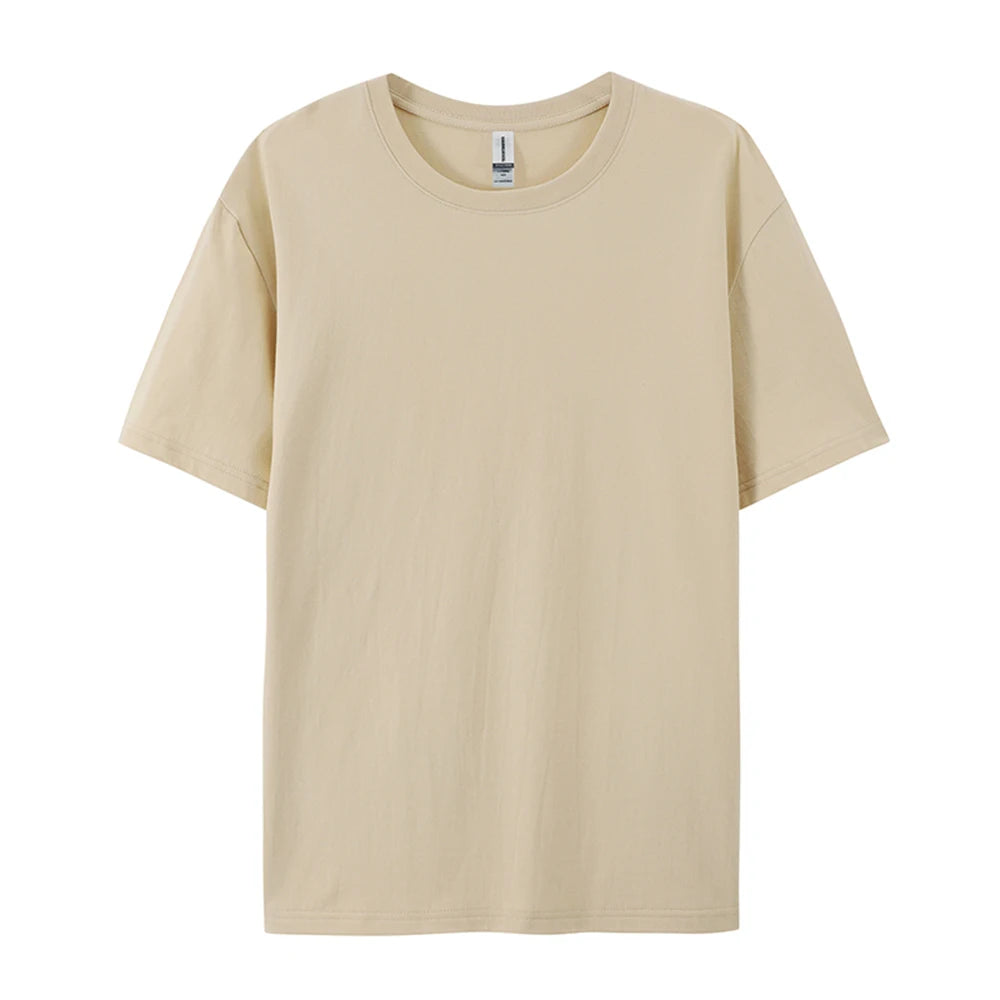100% Cotton Solid T-Shirts Men & Women Short Sleeve Fashion Brand Trend Casual Soft Clothing Tees - Pack of 6 | Summer Tops