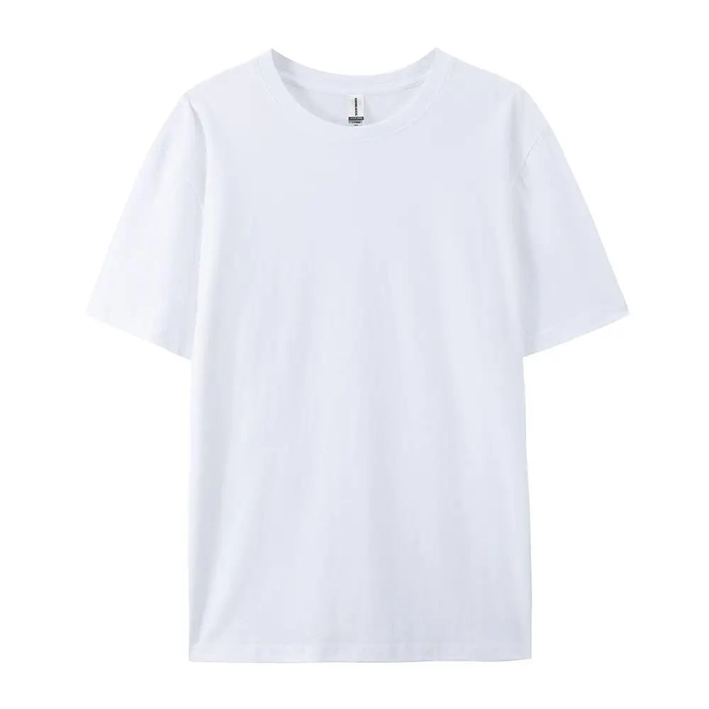 100% Cotton Solid T-Shirts Men & Women Short Sleeve Fashion Brand Trend Casual Soft Clothing Tees - Pack of 6 | Summer Tops