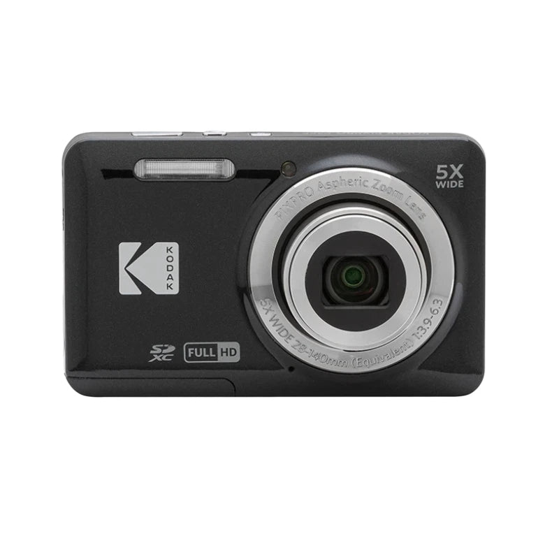 KODAK PIXPRO FZ55 16MP Digital Camera 5X Optical Zoom 28mm Wide Angle 1080P Full HD Video 2.7" LCD Vlogging Camera