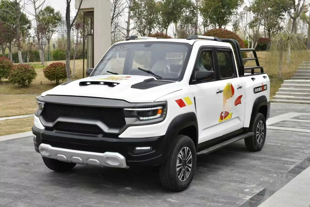 High-quality new pickup trucks for transporting camping gear and off-road trips