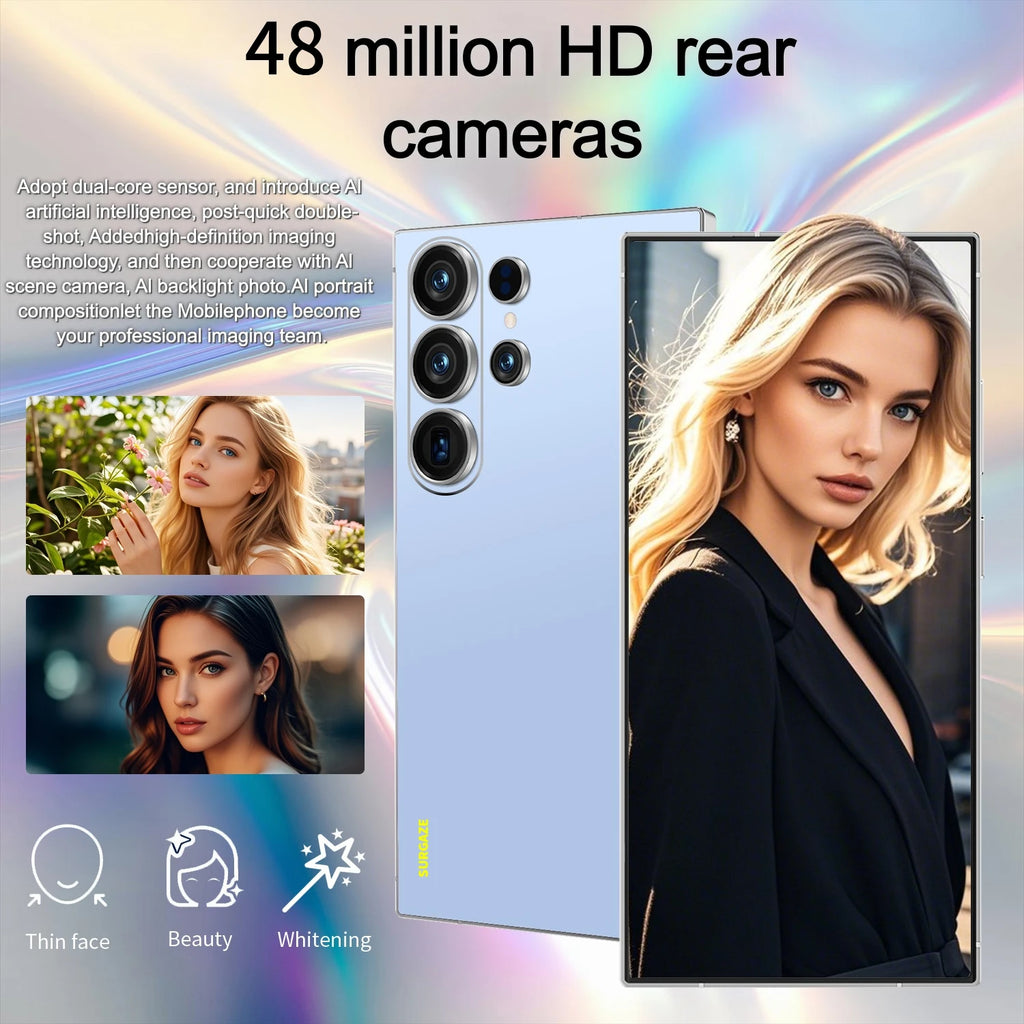 SURGAZE High-Performance S26 Ultra Smartphone Android12 5200mAh 12GB+512GB 6.9Inch  4G 5G Dual SIM Global Version Mobile Phone