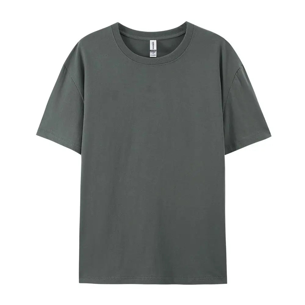 100% Cotton Solid T-Shirts Men & Women Short Sleeve Fashion Brand Trend Casual Soft Clothing Tees - Pack of 6 | Summer Tops