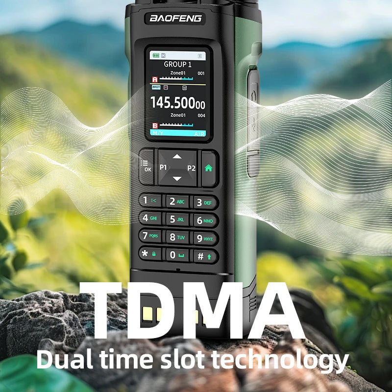 BAOFENG UV-32 GPS 10W Dual Band Ham Radio, 1000CH, Bluetooth APP Programming, 2200mAh USB-C Walkie Talkie