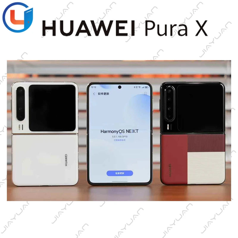 Original HUAWEI Pura X 5G Foldable Mobile Phone 6.3" OLED 120Hz HarmonyOS 4 Kirin 9010 4720mAh 66W Super Charge Smartphone