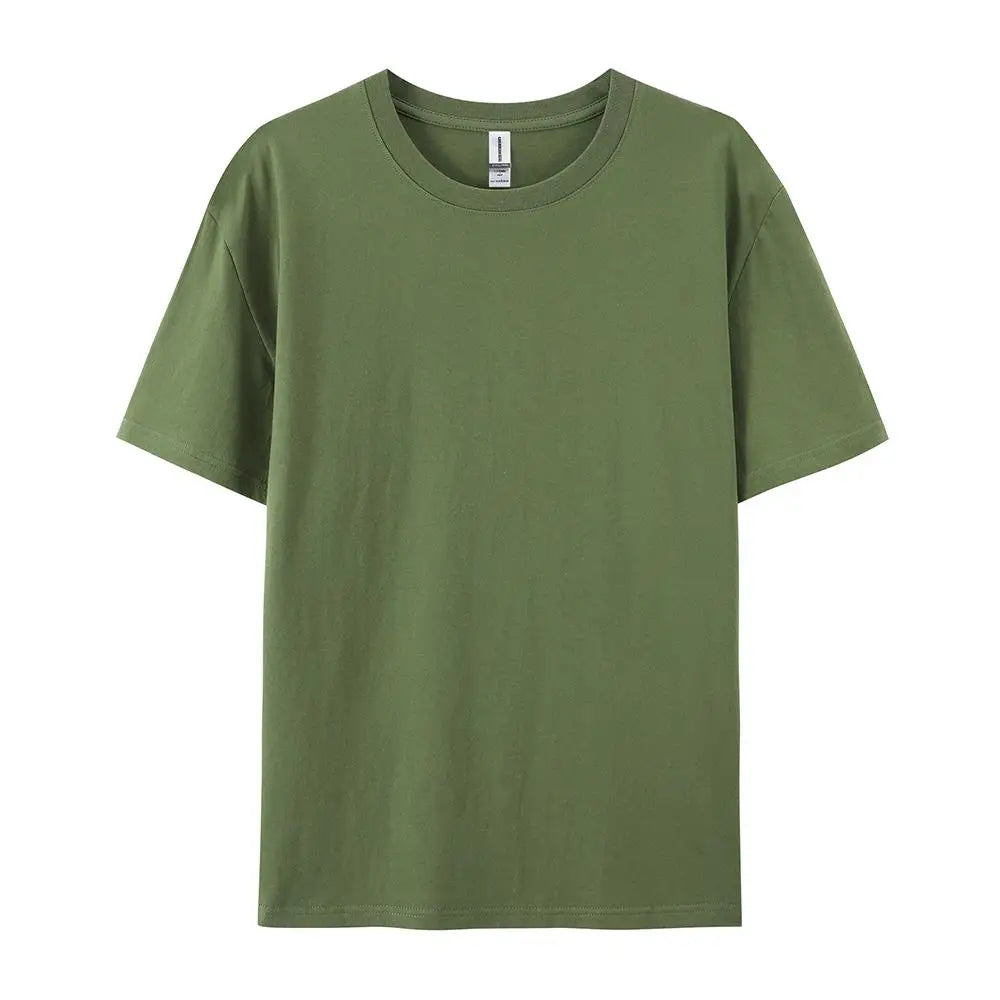 100% Cotton Solid T-Shirts Men & Women Short Sleeve Fashion Brand Trend Casual Soft Clothing Tees - Pack of 6 | Summer Tops