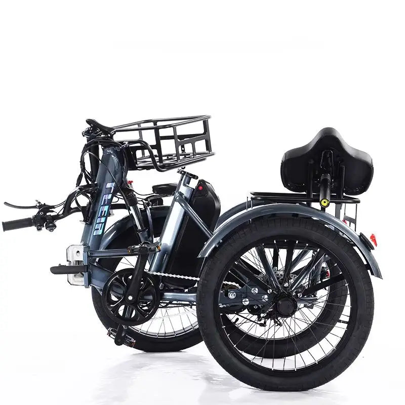 Lightweight Foldable Electric Bike Mountain For Adults 3 Wheels Mini Electric Cargo Tricycle For Lithium Battery Waterproof