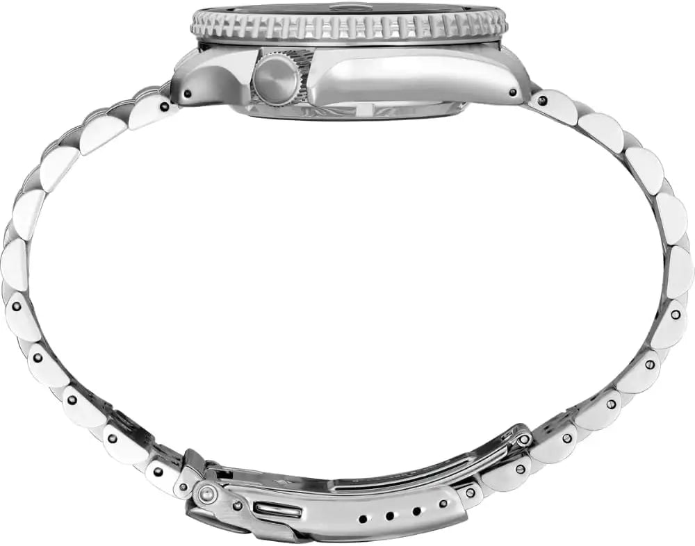 SEIKO 5 Sports SSK001 GMT Automatic Watch 42.5mm Black Dial Two-Tone Bezel Steel Jubilee Bracelet 100M WR LumiBrite 4R34 Caliber