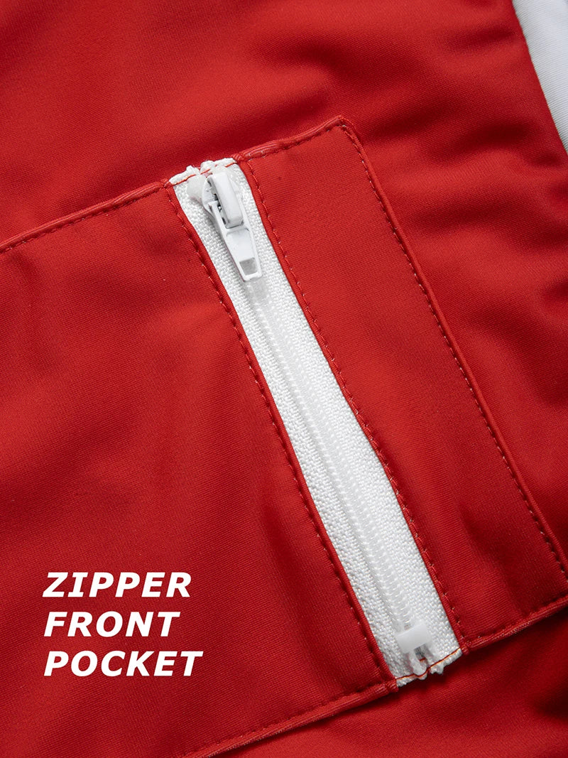 Men's Summer Swim Trunks with Mesh Liner Zipper Pocket Stretchy Comfy Quick Dry Swimming Shorts Bathing Suit Swimsuit Swimwear