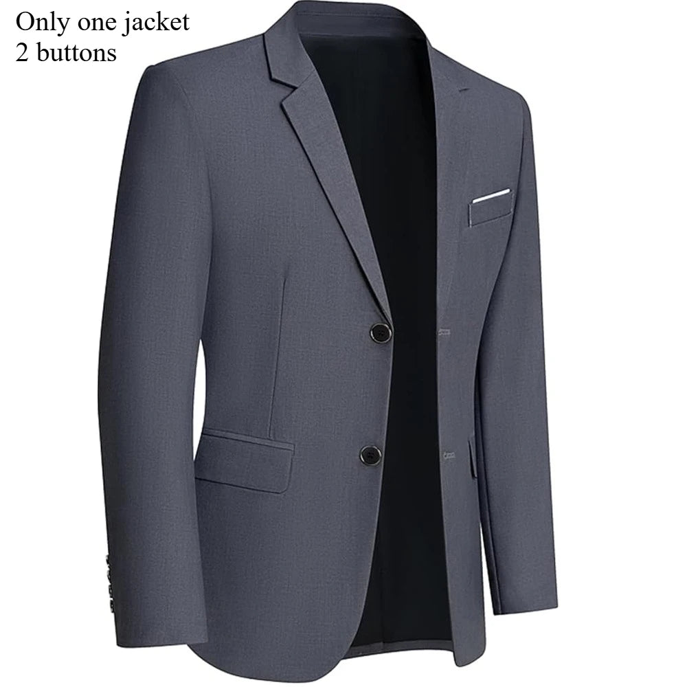 High Quality Men Suits Sets For Wedding Elegant 2 Pieces Jackets Pants Stretch Blazers Tailored Formal Full 2025 Costume