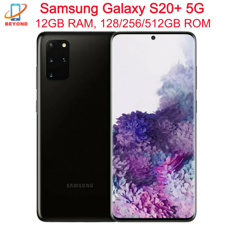 C Samsung Galaxy S20+ S20 Plus 5G G986U G986B 6.7" OLED 128/256/512GB ROM 12GB RAM NFC Original  Unlocked Android Cellphone