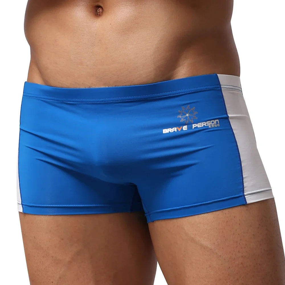 Fashion Swimwear Men Breathable Swimsuits Swim Trunks Boxer Soft Swim Suits Beach Shorts