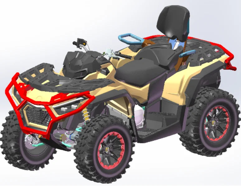 2026 New Gas Petrol Buggy Adult 1000cc ATV 4 Wheeler Bike Hunting Farm Utility 4x4 Quad off-Road-Scooter ATV