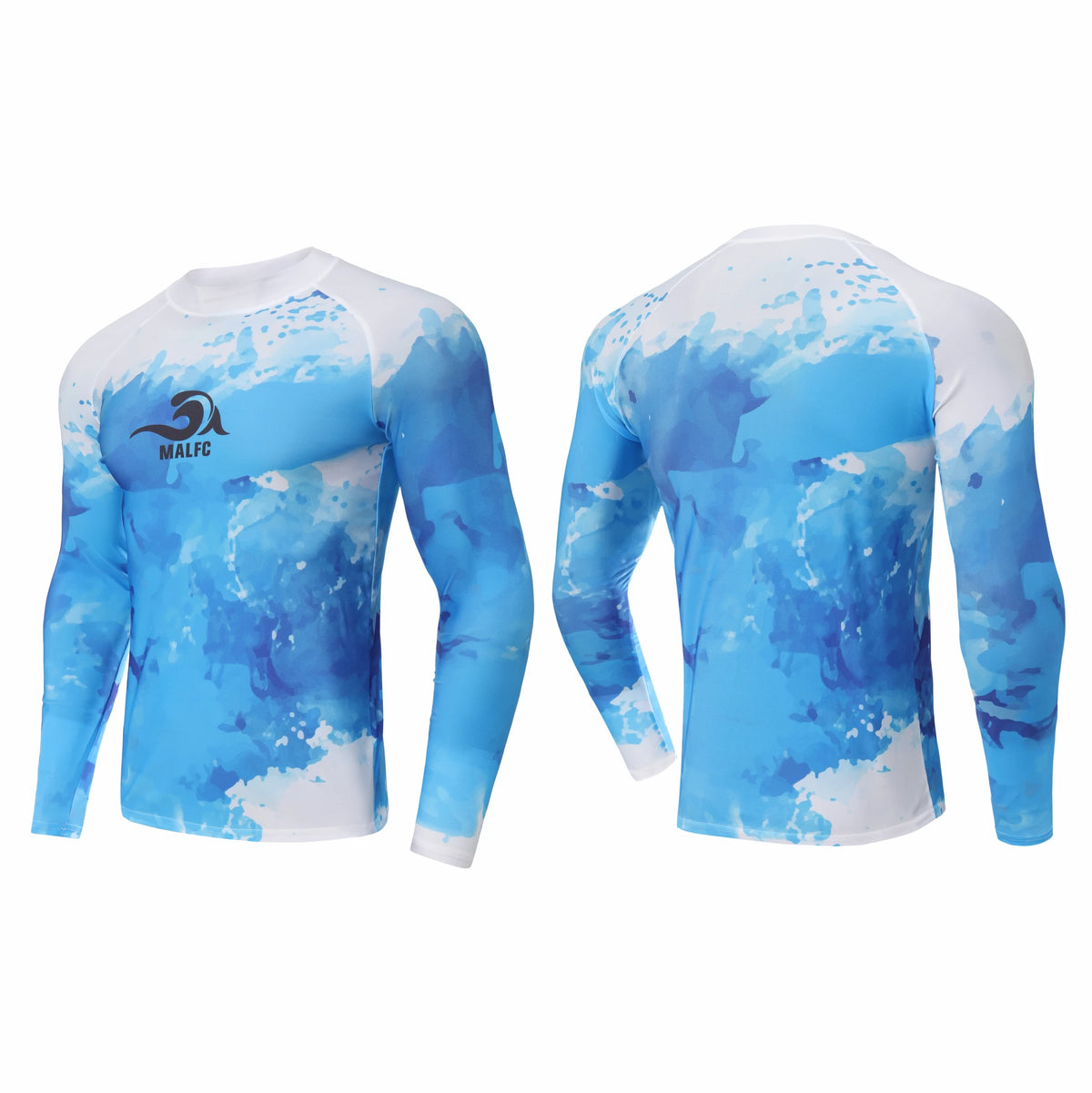 MALFC Long Sleeve T-shirt Swimwear Rash guard for men Surfing Clothes Swimsuit Surf Wear UPF 40 Water Sport