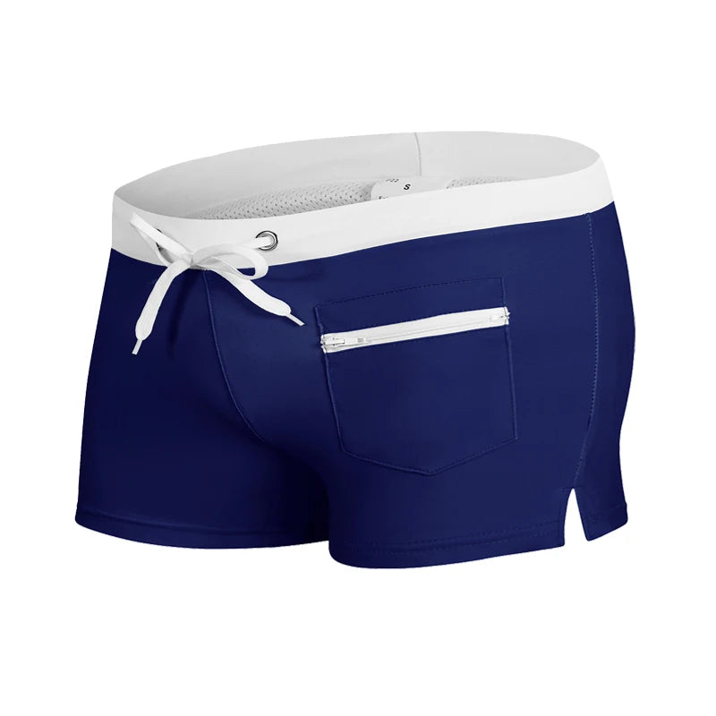 Men's Summer Swim Trunks with Mesh Liner Zipper Pocket Stretchy Comfy Quick Dry Swimming Shorts Bathing Suit Swimsuit Swimwear