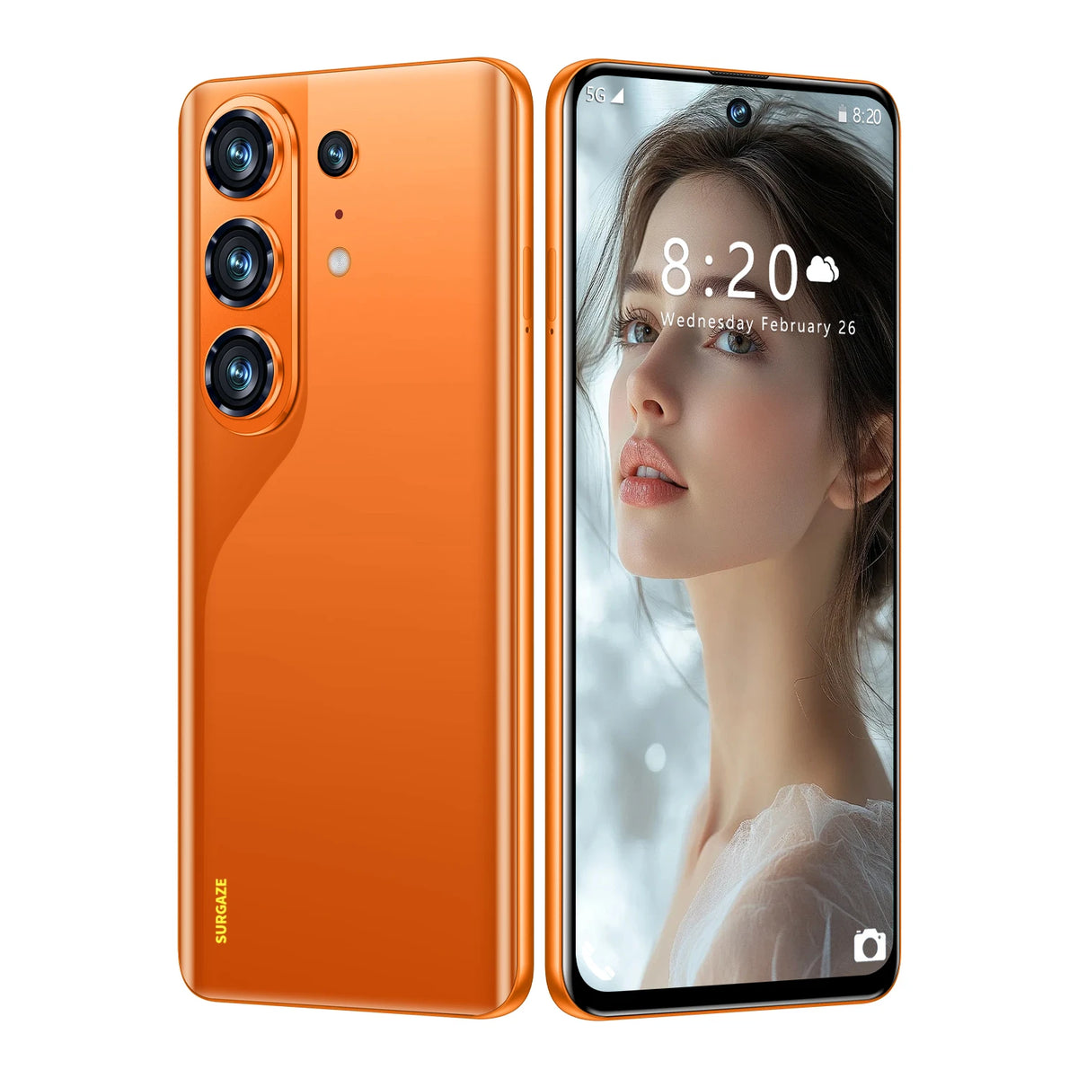 SURGAZE 2026 Camon 50 Pro Curved Screen Smartphone 5G Android15 5200mAh 12+512GB Dual SIM Global Version Network Mobile Phone