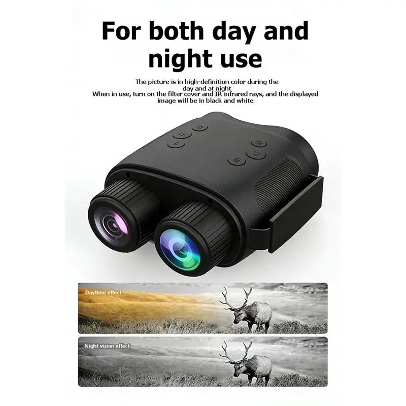 New Tech Night Vision Device 1080P Binoculars 1MP High-Definition Camera 500M Long Range 6X-10X Zoom 2000Mah Battery