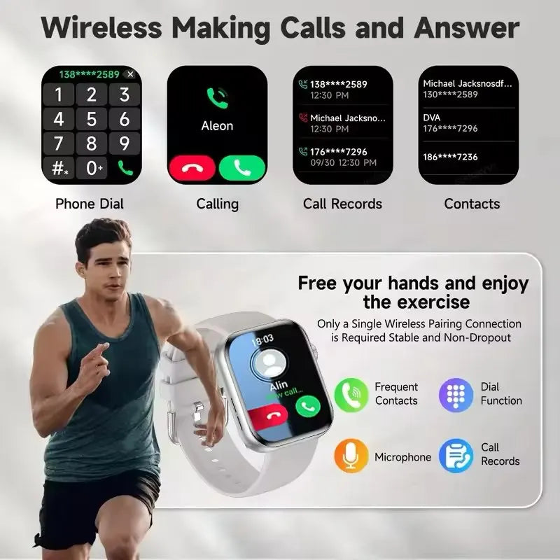 Original 2026 For Apple Watch 10 Smart Watch Men Body Temperature Bluetooth Call NFC GPS Sports Women DT SmartWatch X for Apple