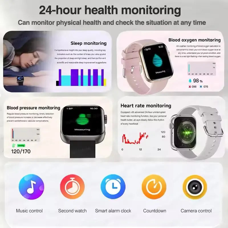 Original 2026 For Apple Watch 10 Smart Watch Men Body Temperature Bluetooth Call NFC GPS Sports Women DT SmartWatch X for Apple