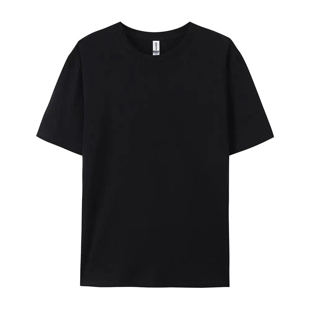 100% Cotton Solid T-Shirts Men & Women Short Sleeve Fashion Brand Trend Casual Soft Clothing Tees - Pack of 6 | Summer Tops