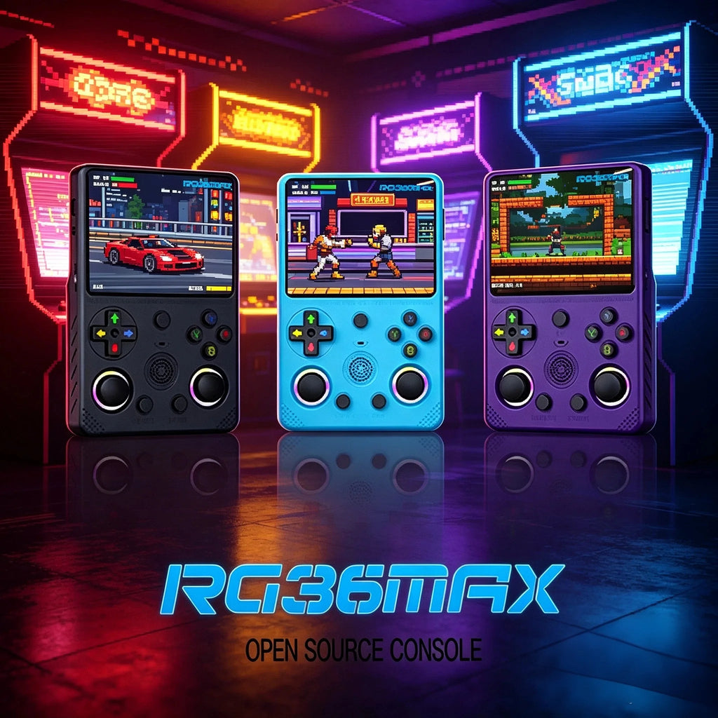 RG36max Ultra Retro Handheld  Game Console Open Source Linux System 3.5-Inch IPS Screen Portable Handheld Game Console