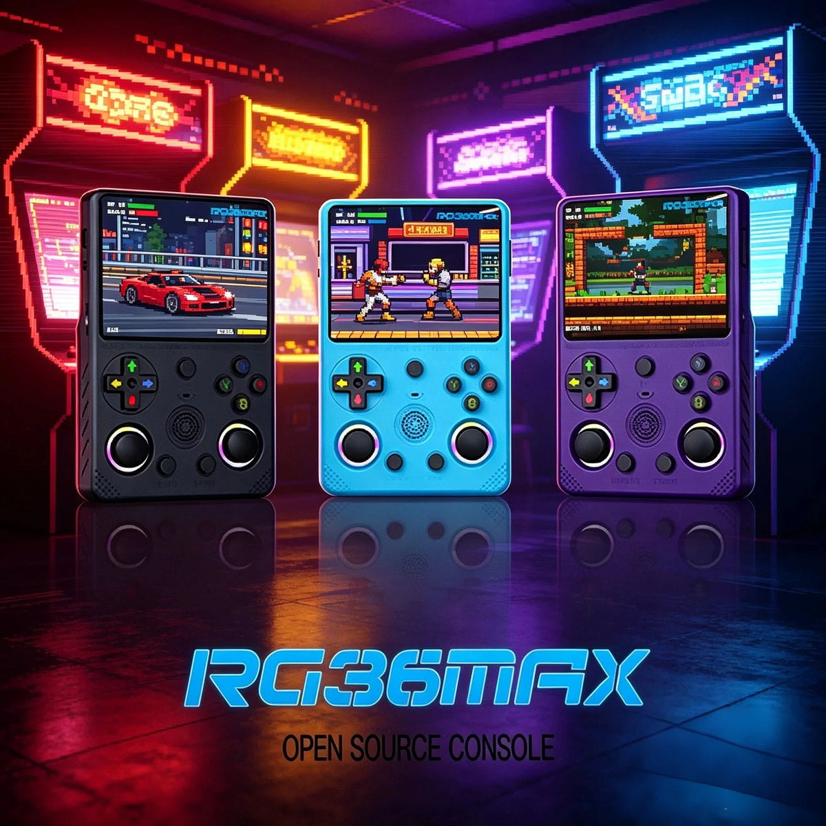 RG36max Ultra Retro Handheld  Game Console Open Source Linux System 3.5-Inch IPS Screen Portable Handheld Game Console