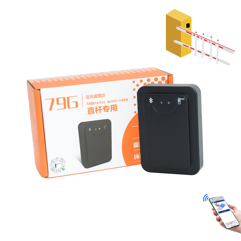 79GHz Radar Vehicle Detector APP Debug Replace Loop Detector For Car Parking System Gate Straight Bar Barrier