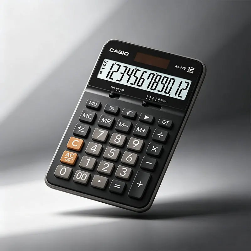 Casio DS-2B/AX-12B/AX-120B High-end business calculator - black matte finish - office computer for corporate executives