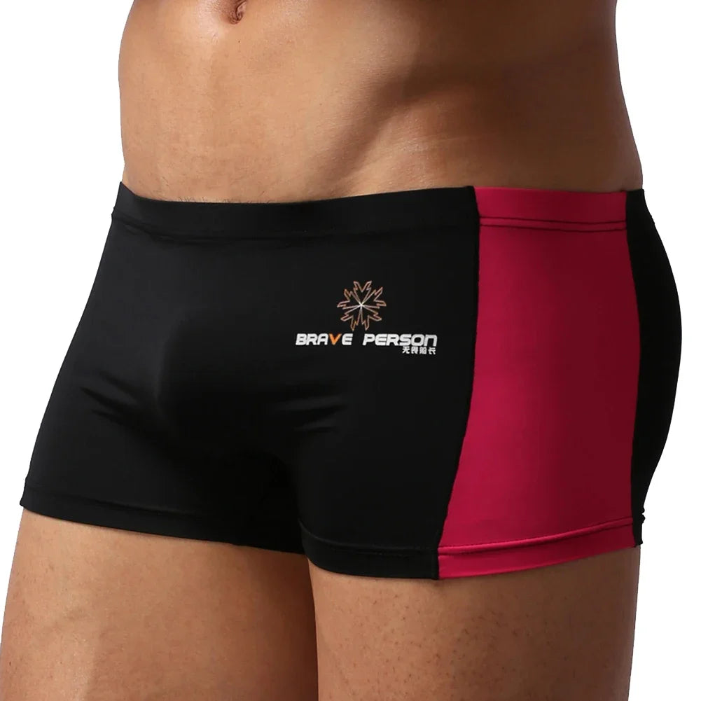 Fashion Swimwear Men Breathable Swimsuits Swim Trunks Boxer Soft Swim Suits Beach Shorts